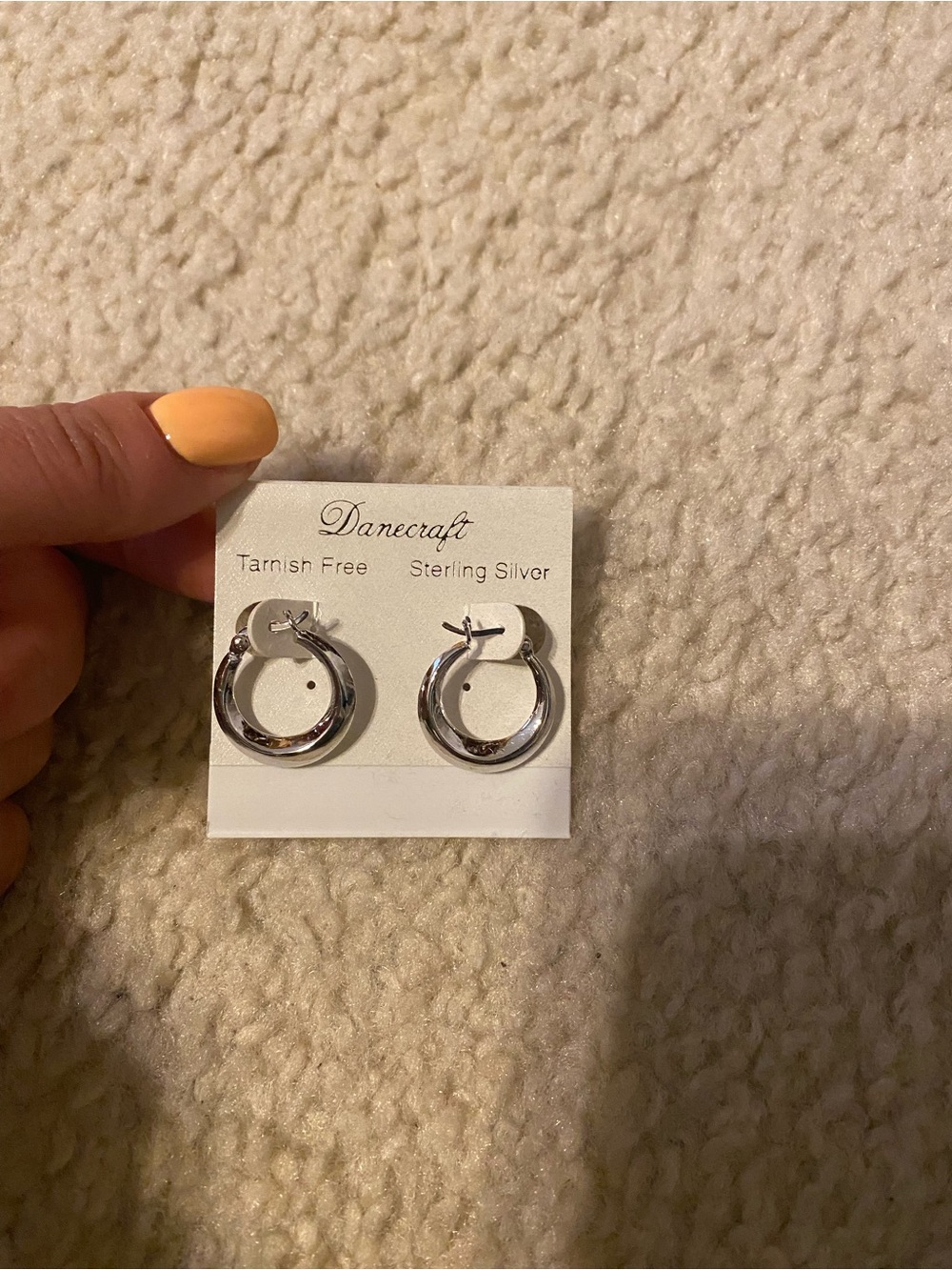 Sterling Silver Polished Hoop Earrings - Silver